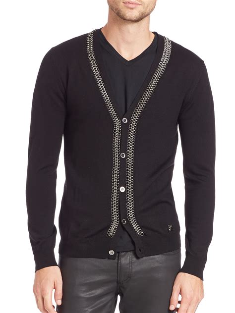 versace cardigan mens|versace cardigan women's.